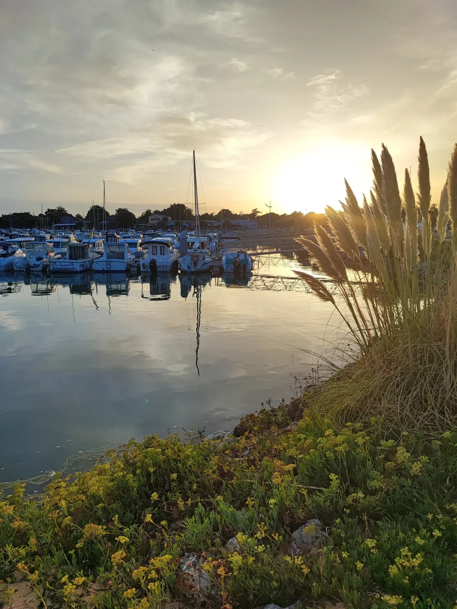 sunset on the splages d'oleron